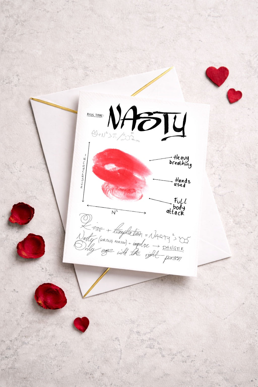 Nasty Kisser Greeting Card