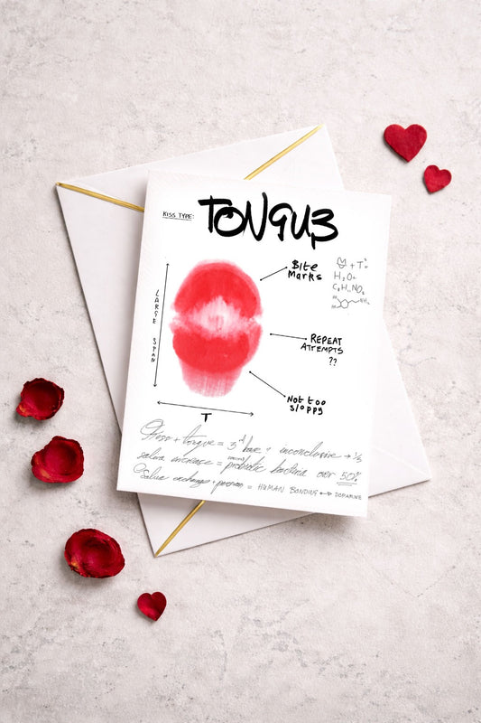 Tongue Kisser Greeting Card